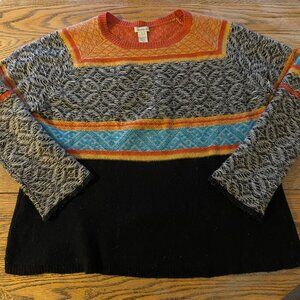 SUNDANCE inside out sweater 82% lambswool/XL